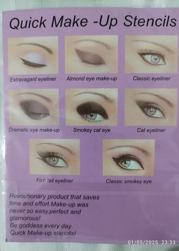 Kadınlar için Beyaz Kaş Şablonu eyeliner - Görsel 10