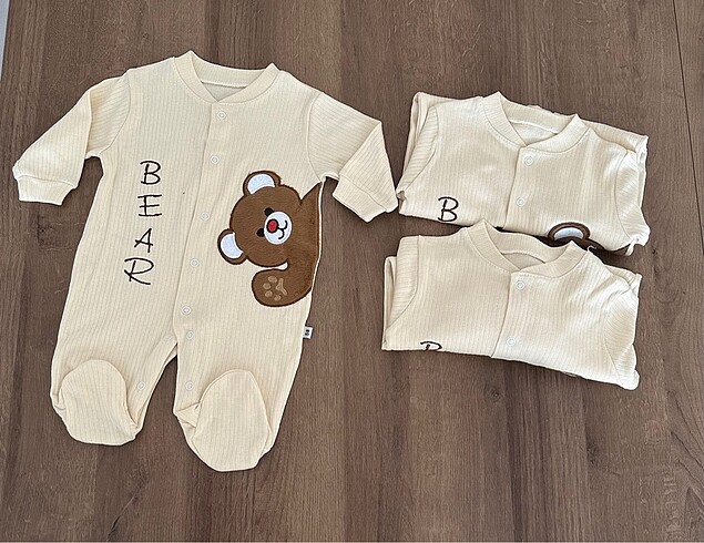 Diğer Ayılı Bear yazılı tulum