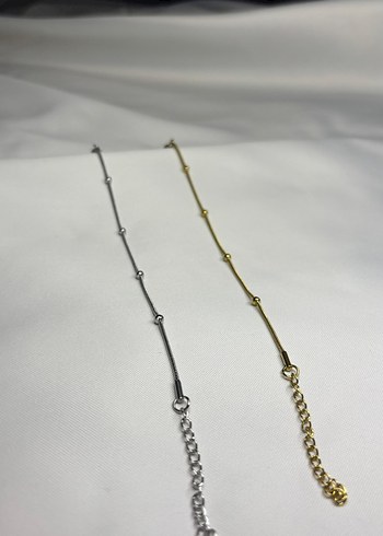 Zincir Detaylı Minimalist Kadın Bileklik - Görsel 2