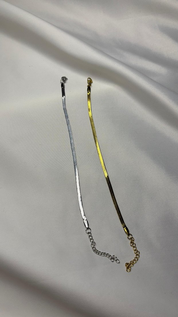 Zincir Detaylı Yılan Desenli Kadın Bileklik - Görsel 2