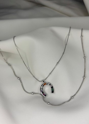 Uzun Zincirli Yılan Desenli Bohem Kolye - Görsel 2