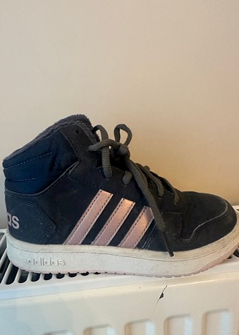 Kız Çocuk Gri Pembe Çizgili Spor Ayakkabı - Görsel 2