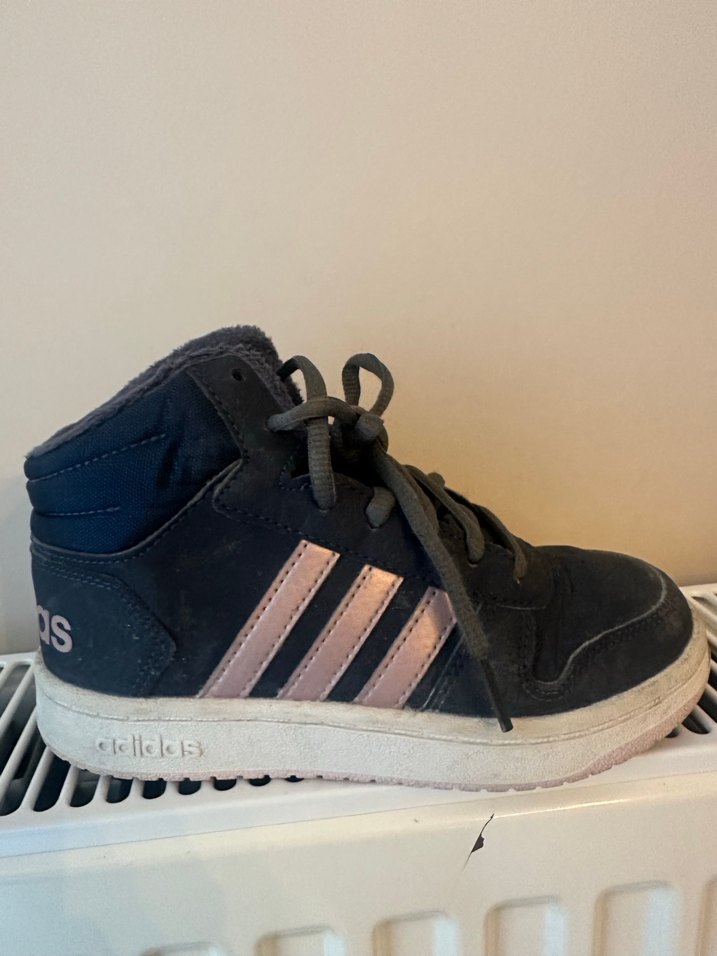 Kız Çocuk Gri Pembe Çizgili Spor Ayakkabı - Görsel 2