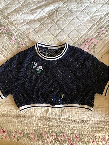 Zara ZARA DANTEL CROP - SÜPER DURUŞ