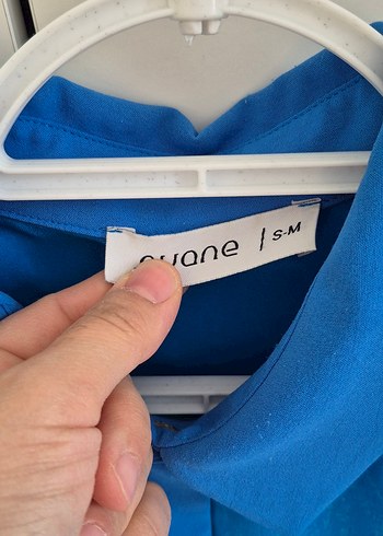 Mavi Düğmeli puanne Kadın Gömlek - Görsel 2