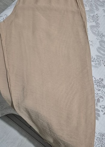 Bej Uzun Kollu Kadın Gömlek - Kelebek Detaylı - Görsel 4