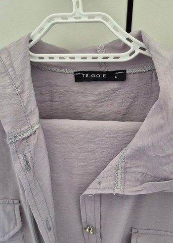 Gri Düğmeli Kadın Keten Takım - Görsel 3