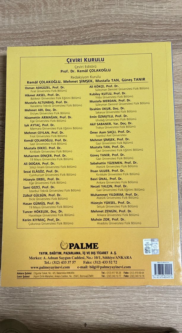 Fizik 1 - Mekanik, Mekanik Dalgalar, Termodinamik - Görsel 2