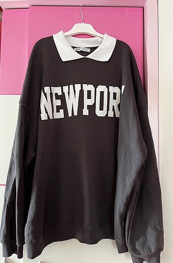 Paulmark Oversize Gri sweat/sweatshirt