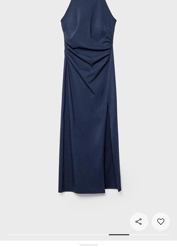 Halter yaka midi elbise