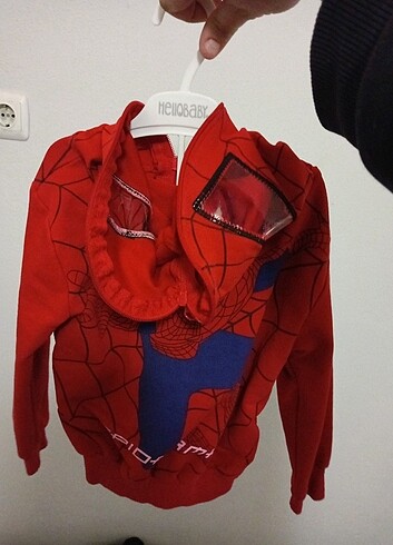 5 Yaş Beden Spiderman kostüm ceket