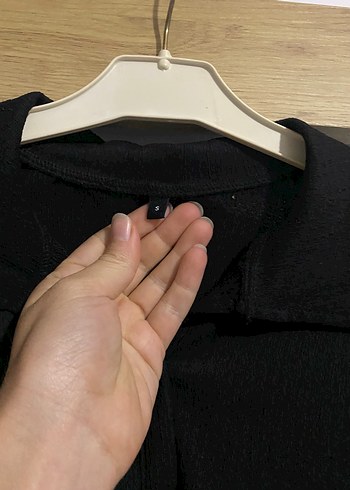 Siyah keten gömlek - Görsel 2