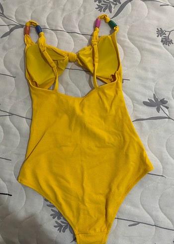 Sarı Bohem Tarzı Kadın Mayo - Görsel 2