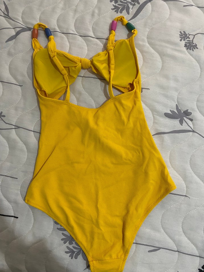 Sarı Bohem Tarzı Kadın Mayo - Görsel 2