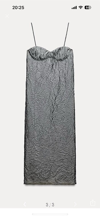 xs Beden Zara elbise