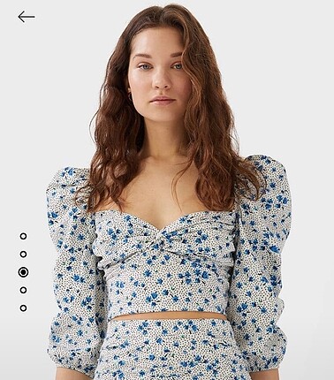 Stradivarius Çiçekli Gömlek