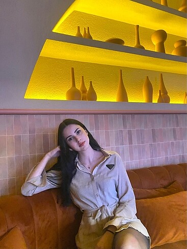 Prada keten elbise