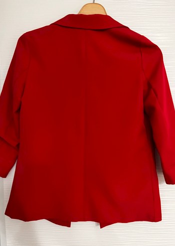 Defacto Kadın Kırmızı Midi Blazer