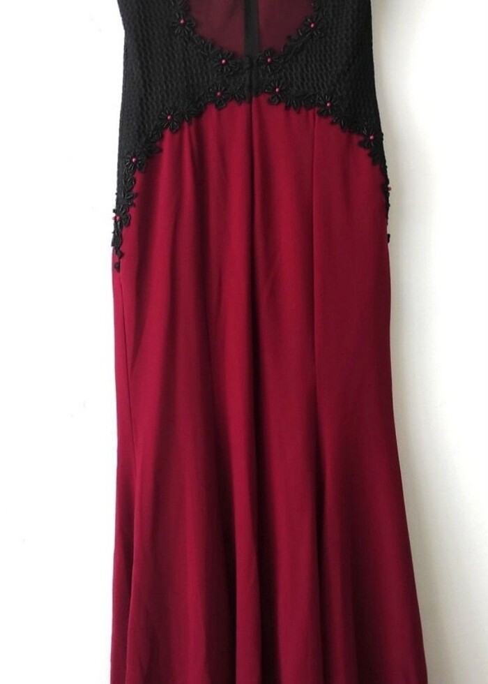 Bordo abiye - Görsel 4