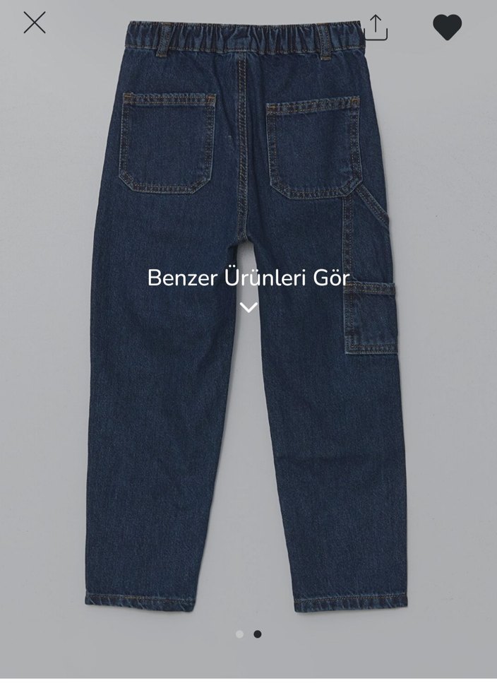 Erkek Çocuk Beli Lastikli Jean Pantolon - Görsel 2