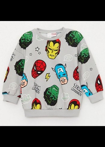 LCW Gri Avengers Baskılı Erkek Çocuk Eşofman Takımı - Görsel 3