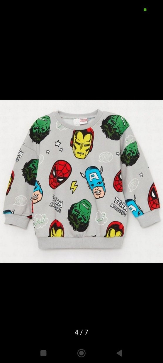 LCW Gri Avengers Baskılı Erkek Çocuk Eşofman Takımı - Görsel 3