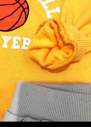 LCW Sarı Baskılı Uzun Kollu Bebek Takımı - Görsel 6