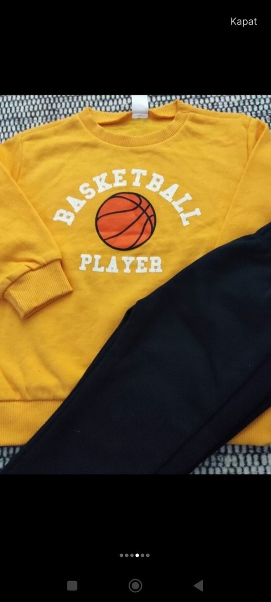 LCW Sarı Baskılı Uzun Kollu Bebek Takımı - Görsel 4