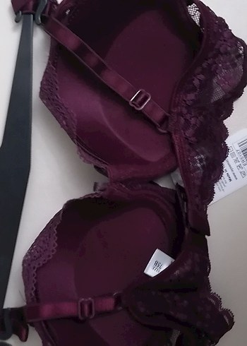 Bordo Bohem Tarzı Dantelli destekli Sütyen - Görsel 2