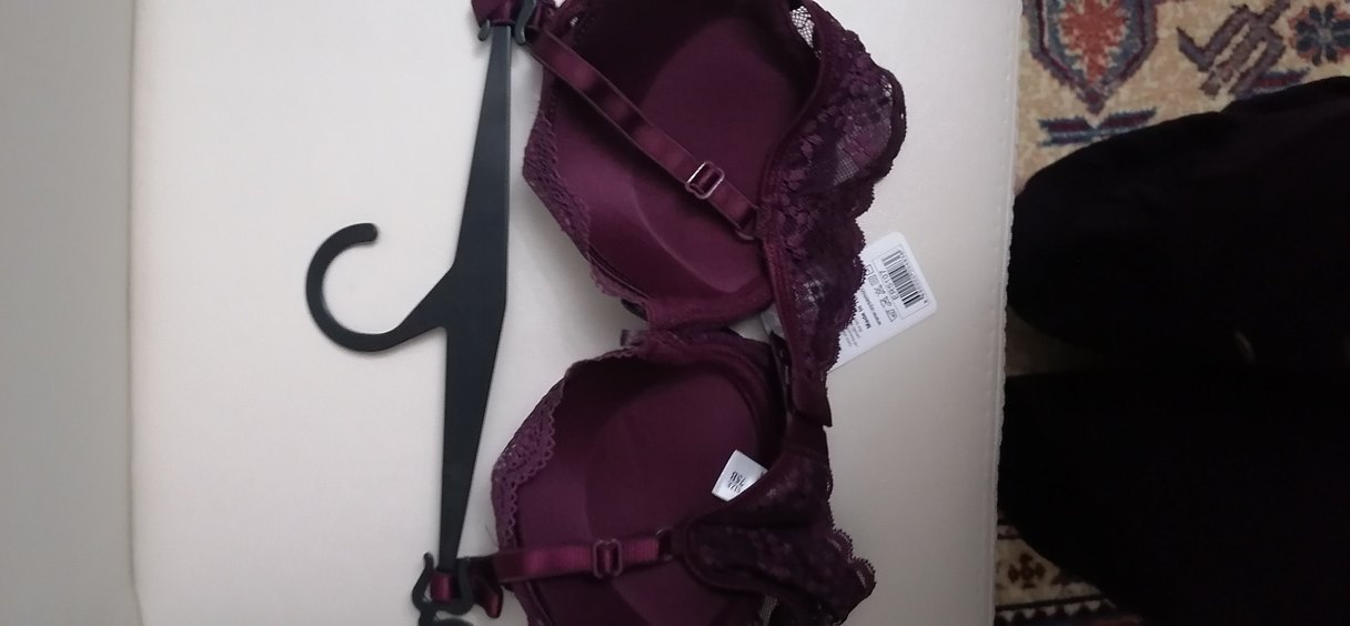 Bordo Bohem Tarzı Dantelli destekli Sütyen - Görsel 2