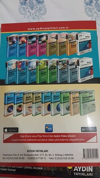 Aydın yayınları ayt kimya denemesi