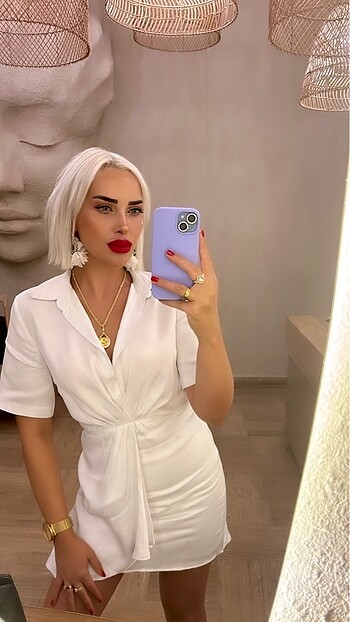 Zara Zara Saten Elbise