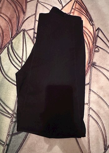 Mango- Kadın  Siyah Kumaş Kemerli Ofis Pantolonu - Görsel 12