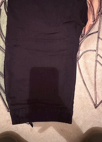 Koton- Siyah Keten Bol Kesim Kadın Pantolon şile bezi gibi kumaş - Görsel 5