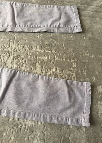 Lila renk Düğmeli Kadın Denim Pantolon-S beden - Görsel 4