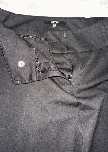 Koton-Kadın Siyah Ofis Kumaş Pantolon 36 beden - Görsel 3