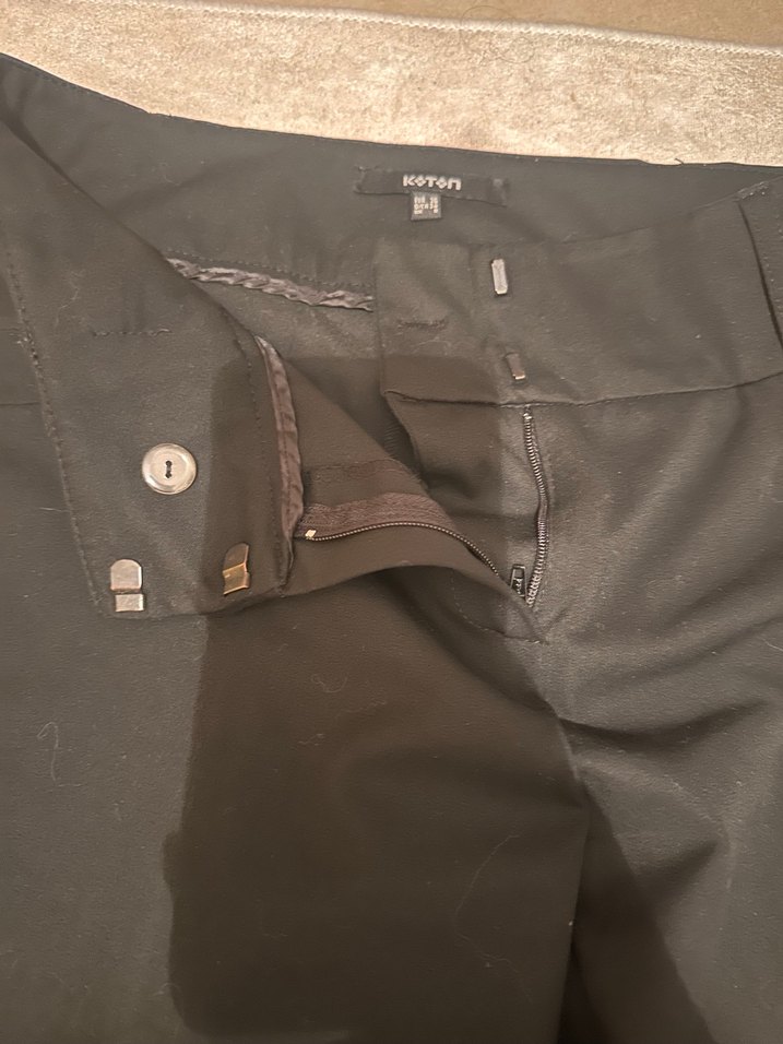 Koton-Kadın Siyah Ofis Kumaş Pantolon 36 beden - Görsel 2