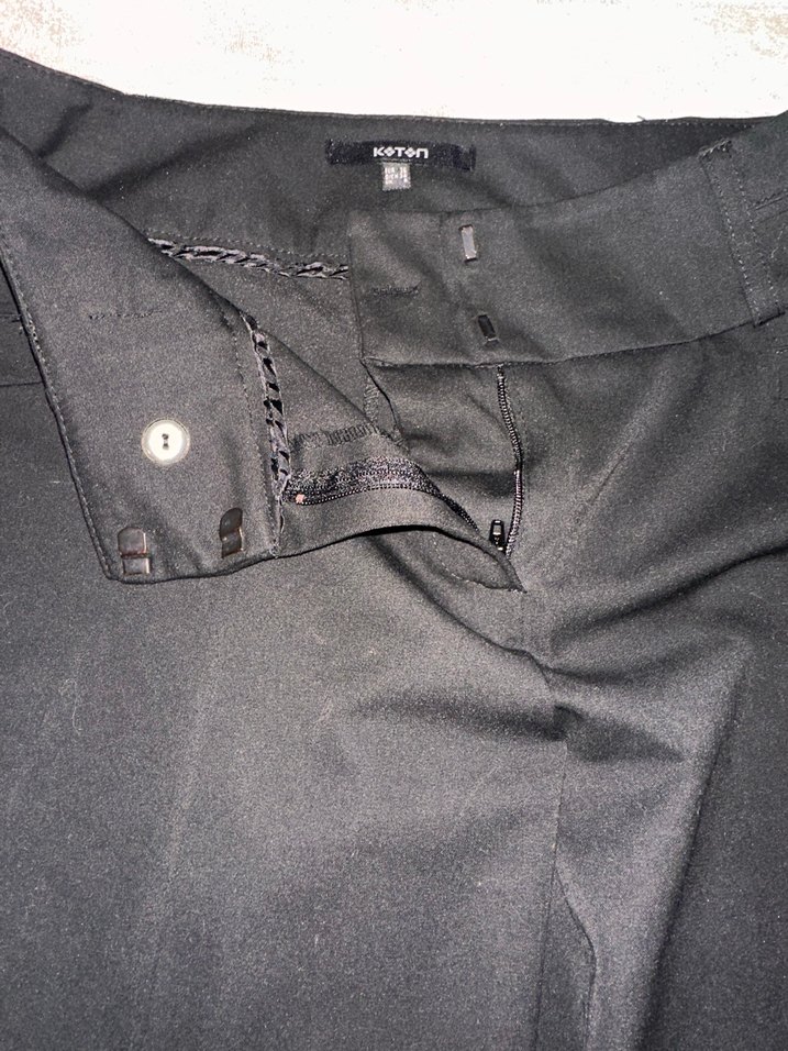 Koton-Kadın Siyah Ofis Kumaş Pantolon 36 beden - Görsel 3