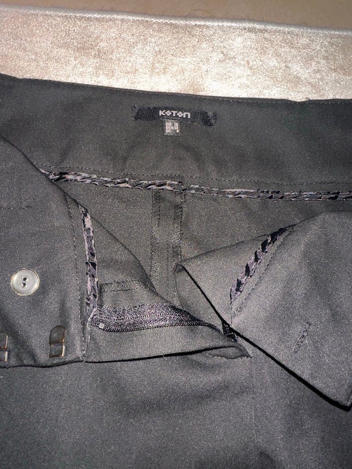 Koton-Kadın Siyah Ofis Kumaş Pantolon 36 beden - Görsel 4