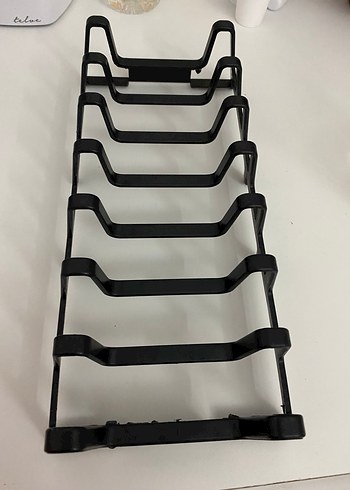 Siyah tencere kapak koyma rafı düzenleyici - Görsel 2