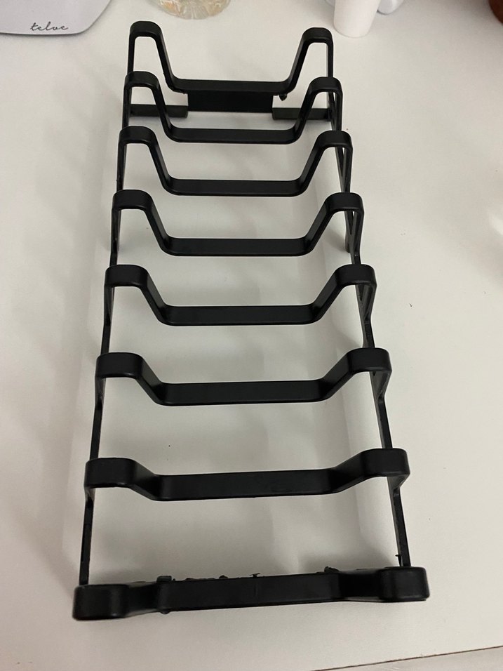 Siyah tencere kapak koyma rafı düzenleyici - Görsel 2