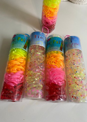 Renkli Tie-Dye Elastik Saç lastik toka - Görsel 2