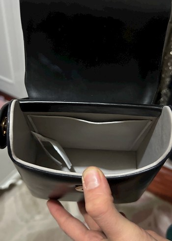 Klasik Siyah Deri Kadın Çantası - Görsel 2