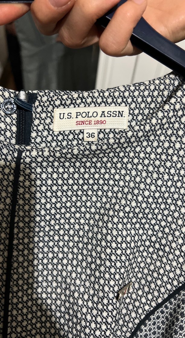 Gri Midi V Yaka Kemerli Kadın Elbise - Görsel 2