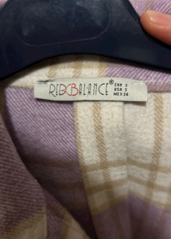 Düğmeli Mor Ekose Kadın Gömlek - Görsel 2