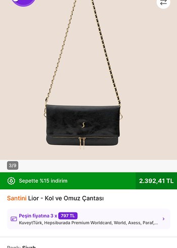 SANTİNİ LİOR KOL VE OMUZ ÇANTASI - Görsel 6