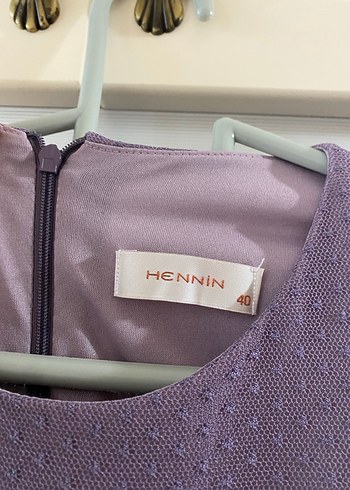 Bohem Mor Lila Uzun Kollu Dantel İşlemeli Elbise - Görsel 4