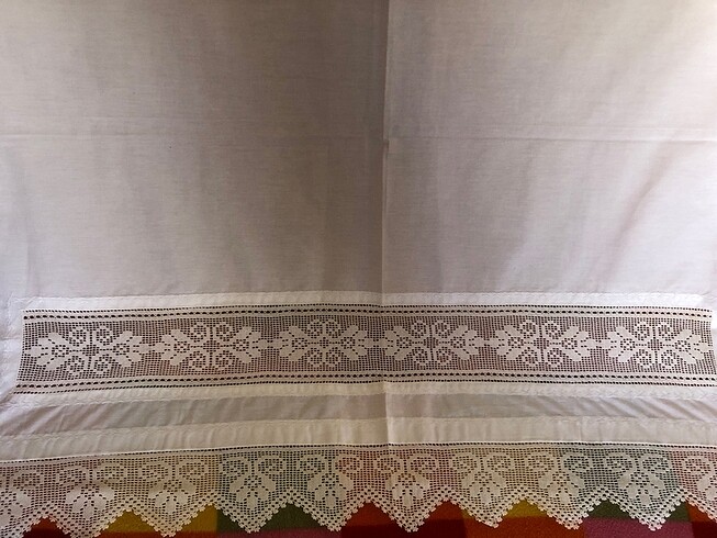 Dantel işlemeli çok amaçlı örtü 98-108cm