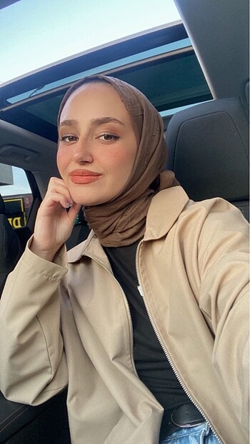 l Beden camel Renk Suud collection astarsız trençkot