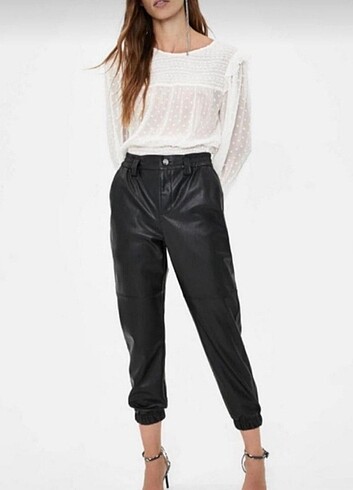 Bershka deri jogger 